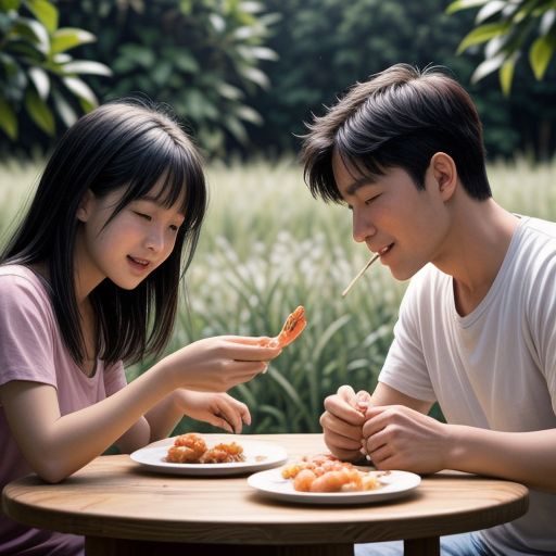 Ăn tôm cùng gia đình
