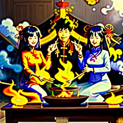 Gia đình thắp nhang ngày tết